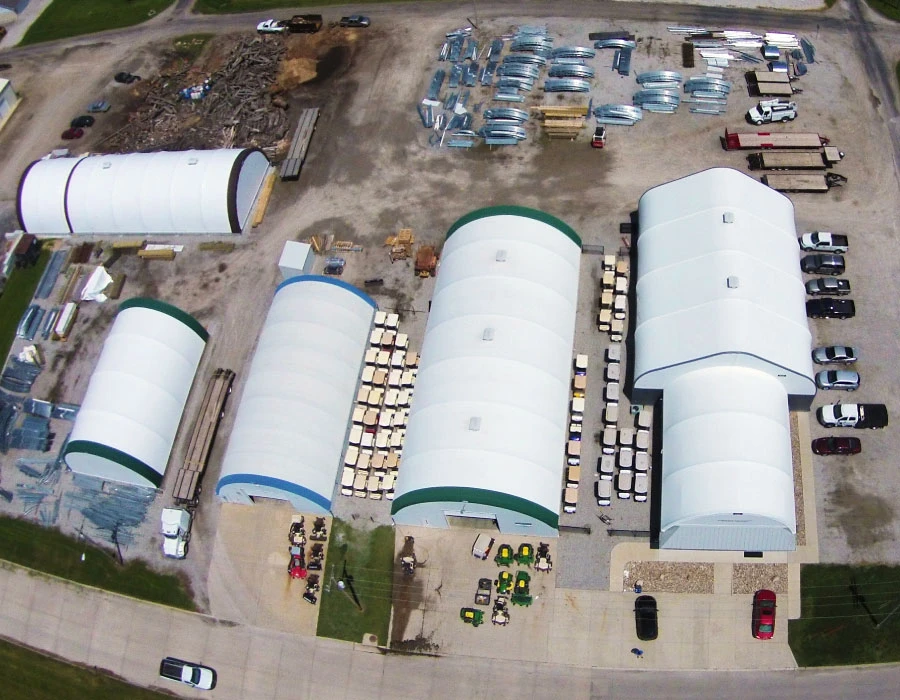 Fabric hoop storage buildings in Iowa